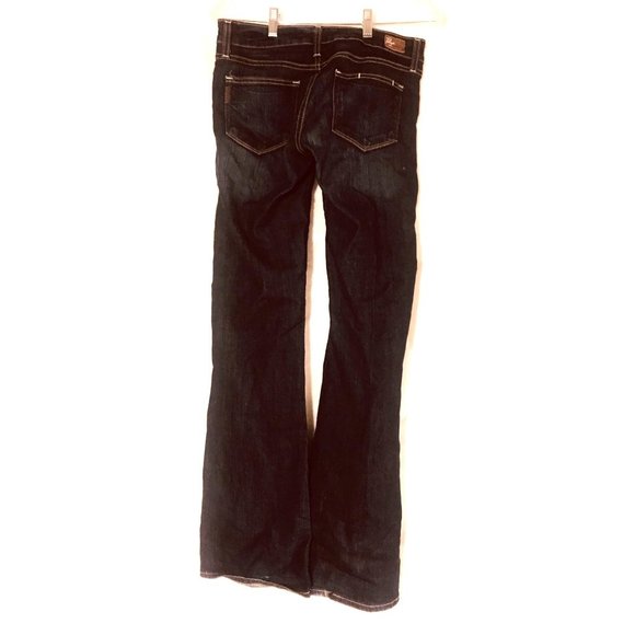 Paige Canyon Boot Cut Jeans Women's Size 28 Mid Rise Dark Wash Stretch - Picture 5 of 6
